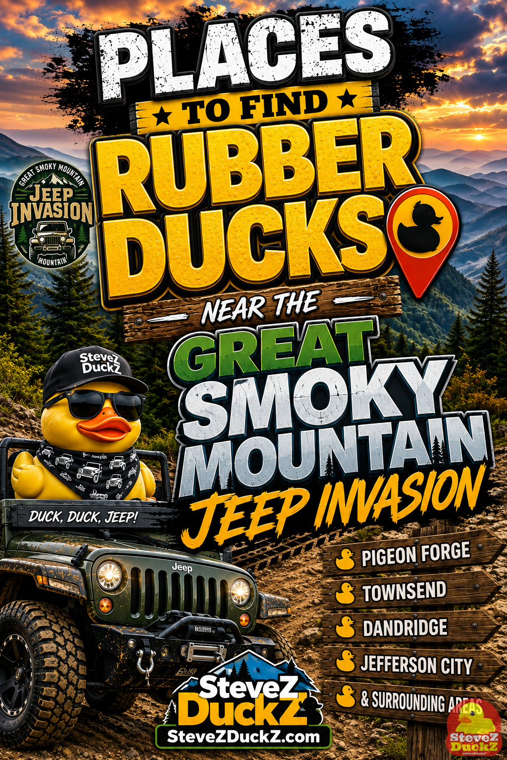 Places to get rubber ducks during Jeep Invasion
