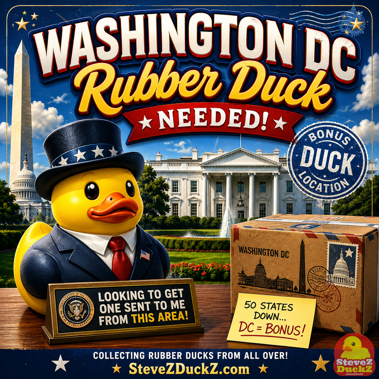 Washington DC Rubber Duck Needed