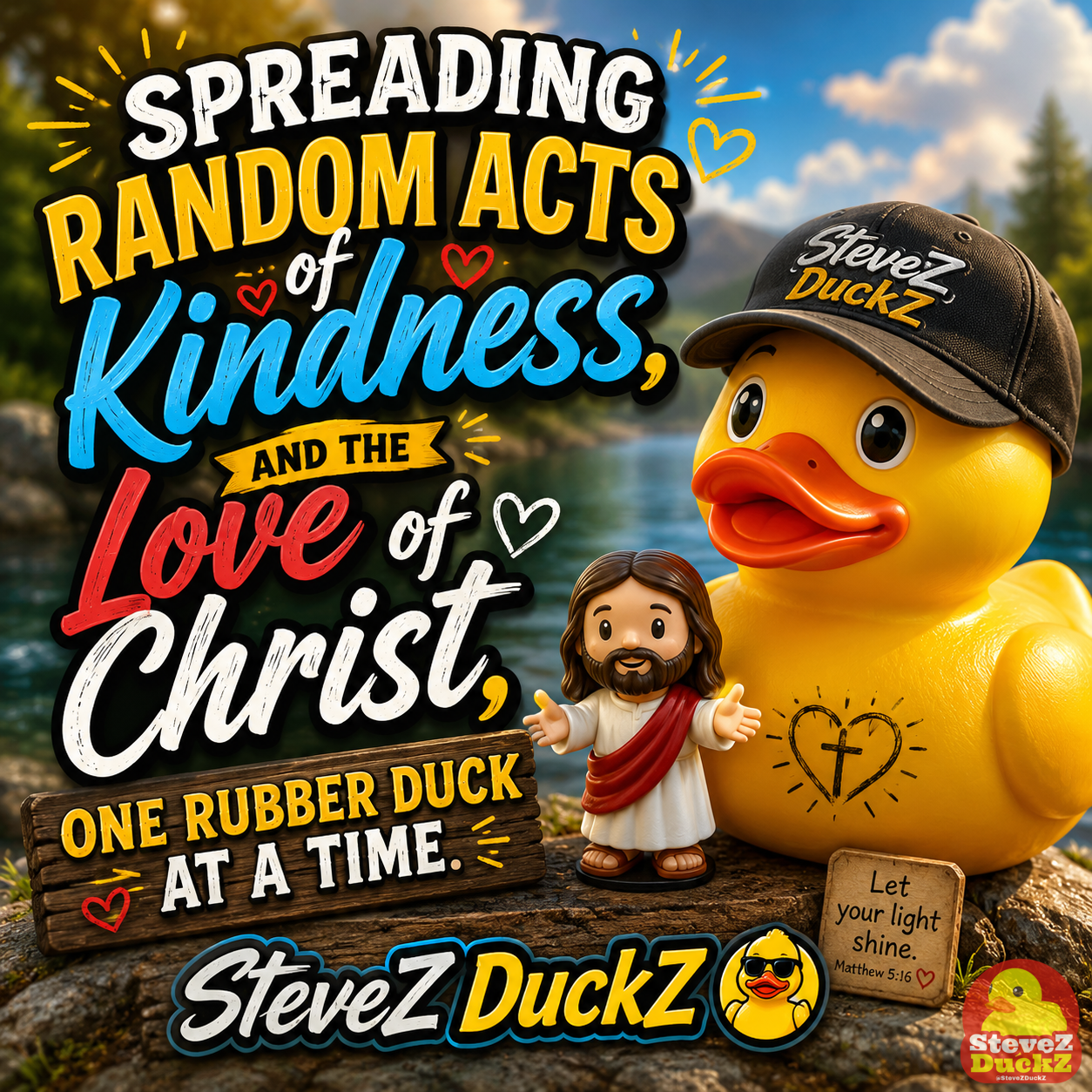 Spreading random acts of kindness and the love of Christ, one rubber duck at a time!
